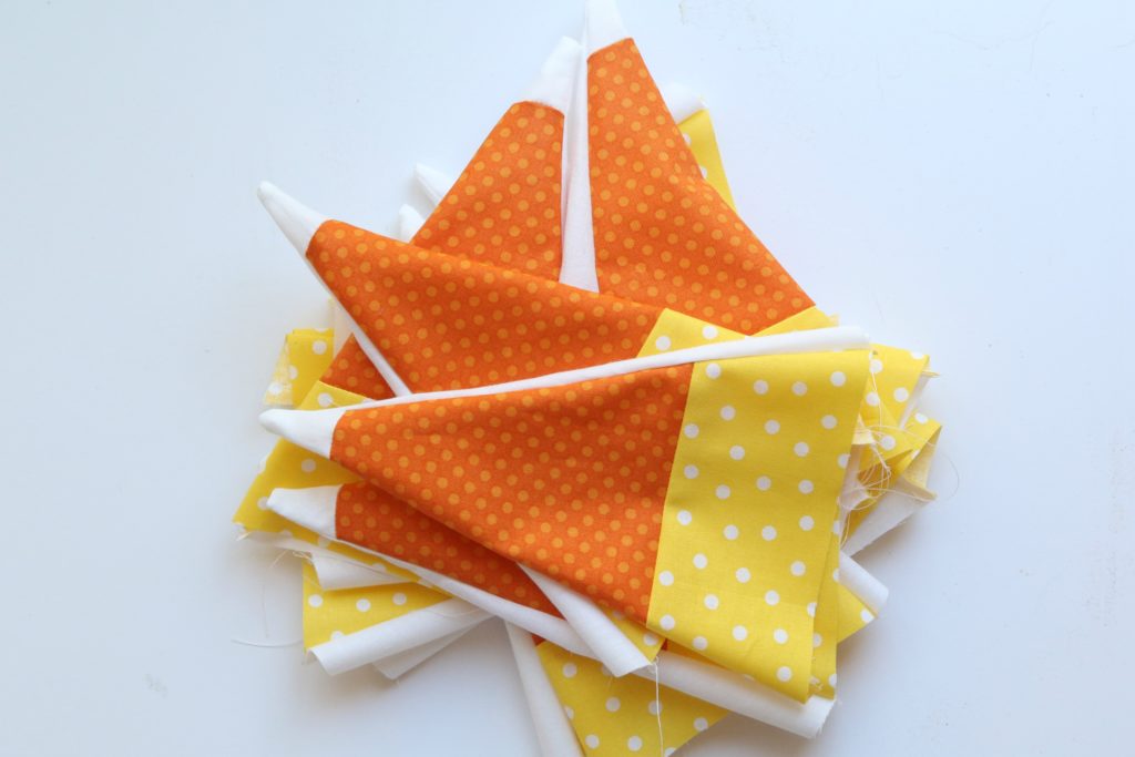 CANDY CORN BUNTING TUTORIAL - A Fresh-Squeezed Life