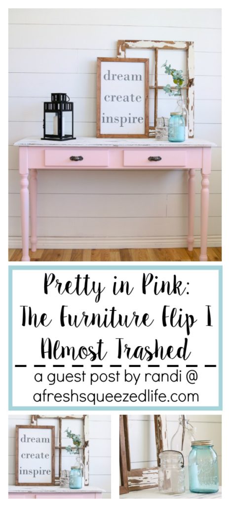Furniture flips are fun...or at least they can be. Let me walk you through my Pretty in Pink furniture flip and I will tell you what I learned.