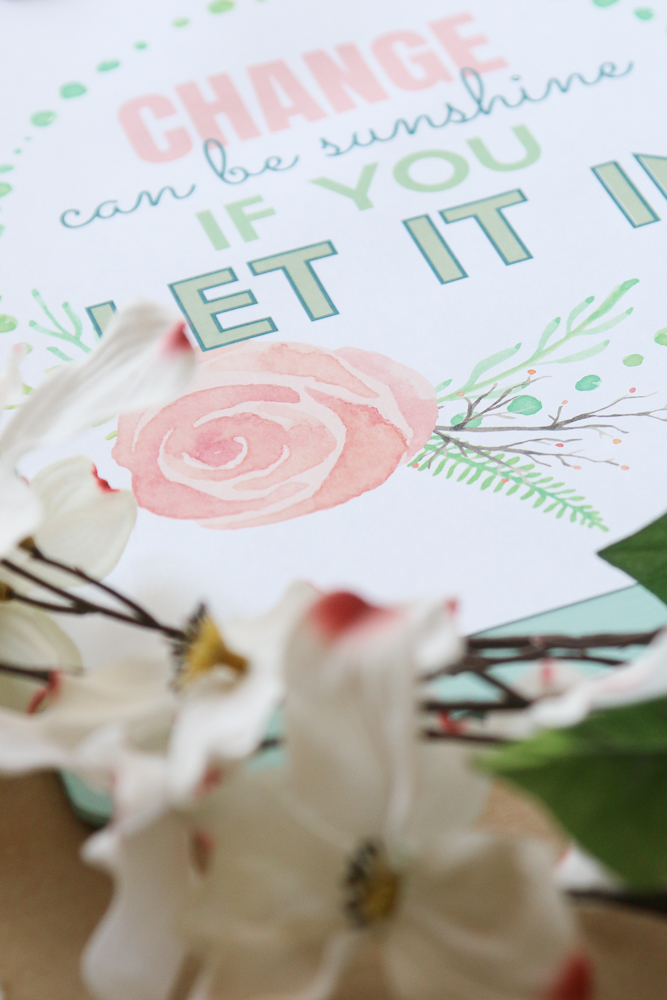 Printable Change FREE PRINTABLE CHANGE CAN BE SUNSHINE